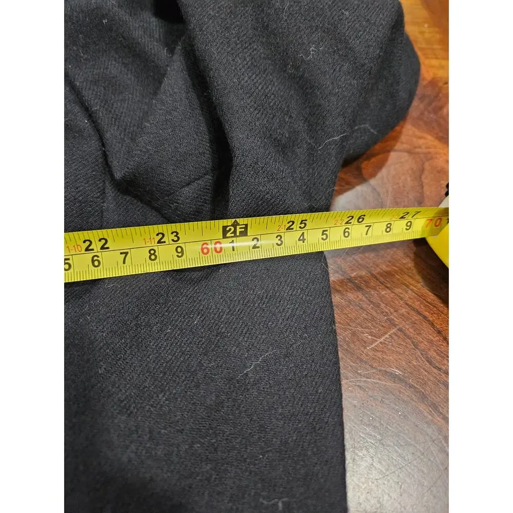 Vintage Giorgio Sant’Angelo Black Wool Blazer Gold Crest Buttons Women’s 22 - Picture 7 of 8
